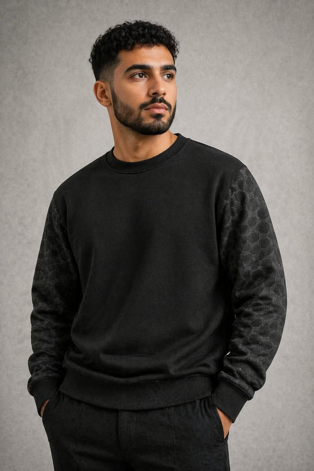 Tech Pattern Crewneck