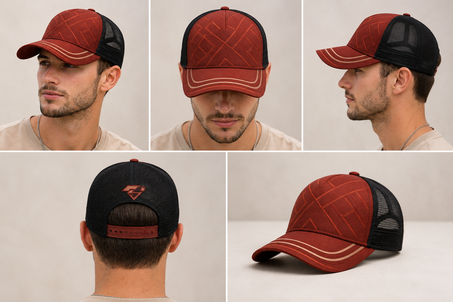 Burgundy Cap (Kubi) – Modern Kufi-Inspired Streetwear - Cultural Streetwear