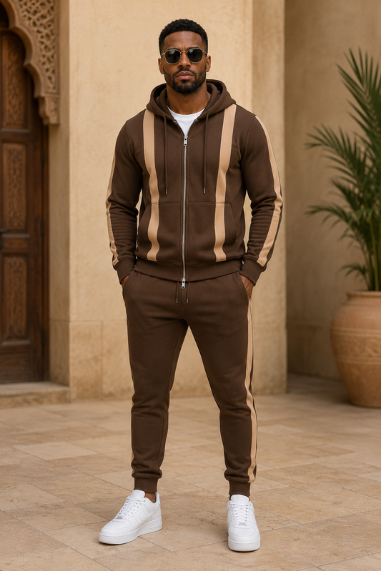 Luxe Tracksuit – Brown
