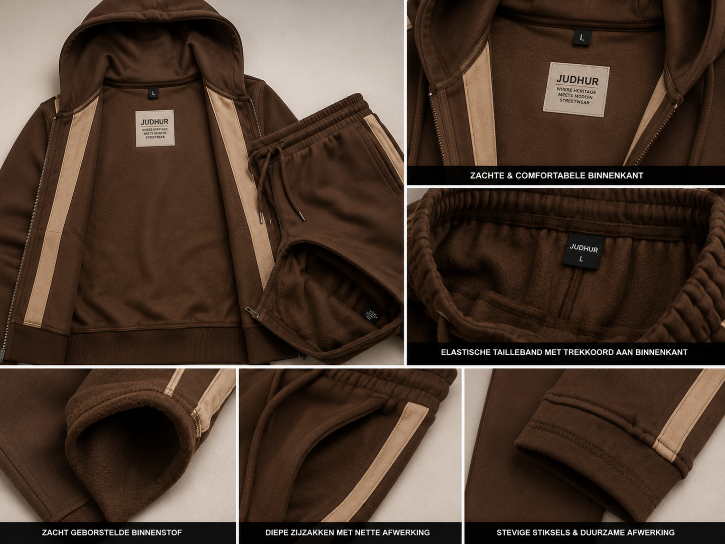 Luxe Tracksuit – Brown